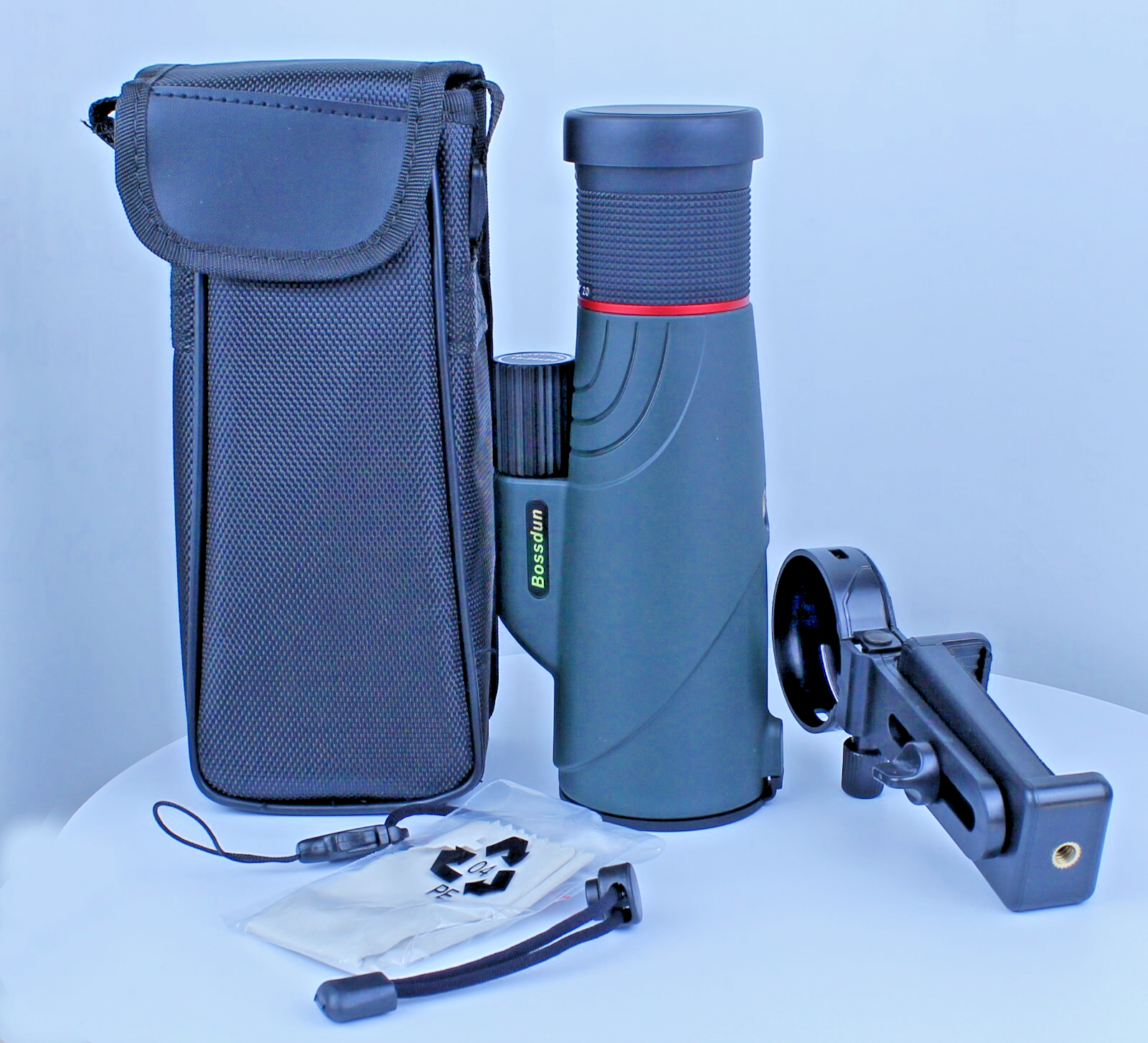 10-20x50 Zoom HD Monocular Camping with Tripod Phone Clip Watching Bird Hunting