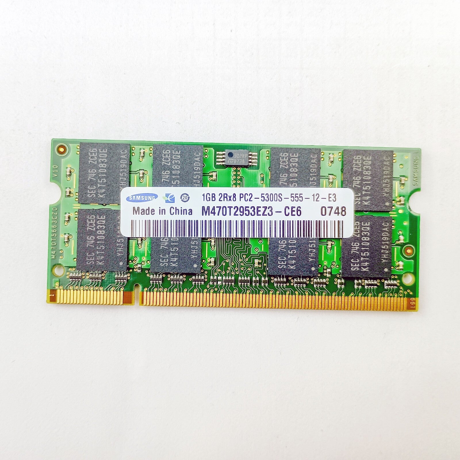 Samsung 1GB 2Rx8 PC2-5300S-555-12-E3 DDR2 667Mhz CL5 200pin SODIMM RAM working