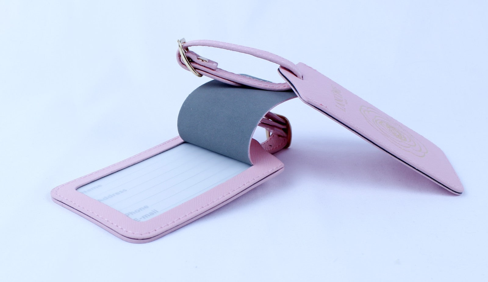 2 x Lancome Luggage Tag - Name Tag Pink - New