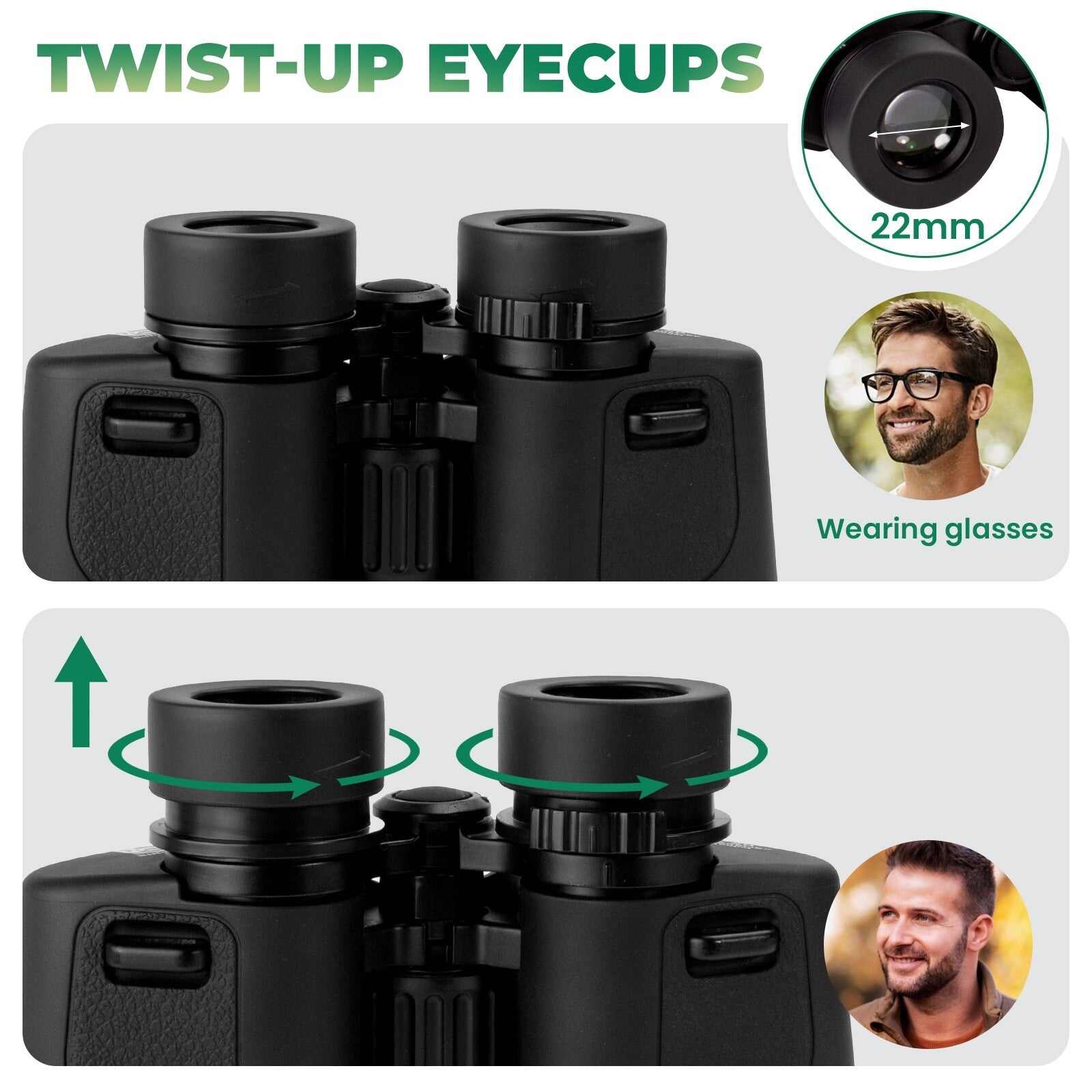 Binger 10x50 Long Eye Relief Binoculars High Defifinition Optical Glass