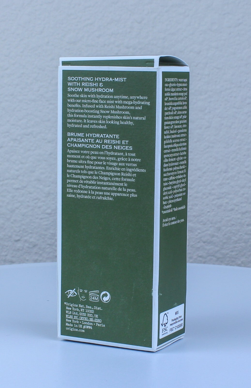 Origins Mega-Mushroom Soothing Hydra-Mist With Reshi & Snow Mushroom 3.4oz NIB