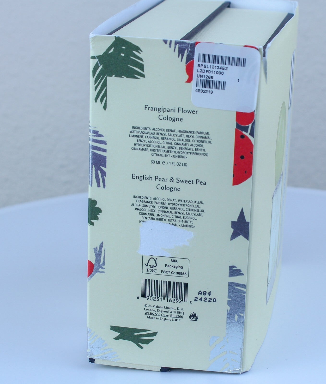 Jo Malone Oud & Bergamot 3.4 fl oz Cologne Intense 100 ml Spray New In box