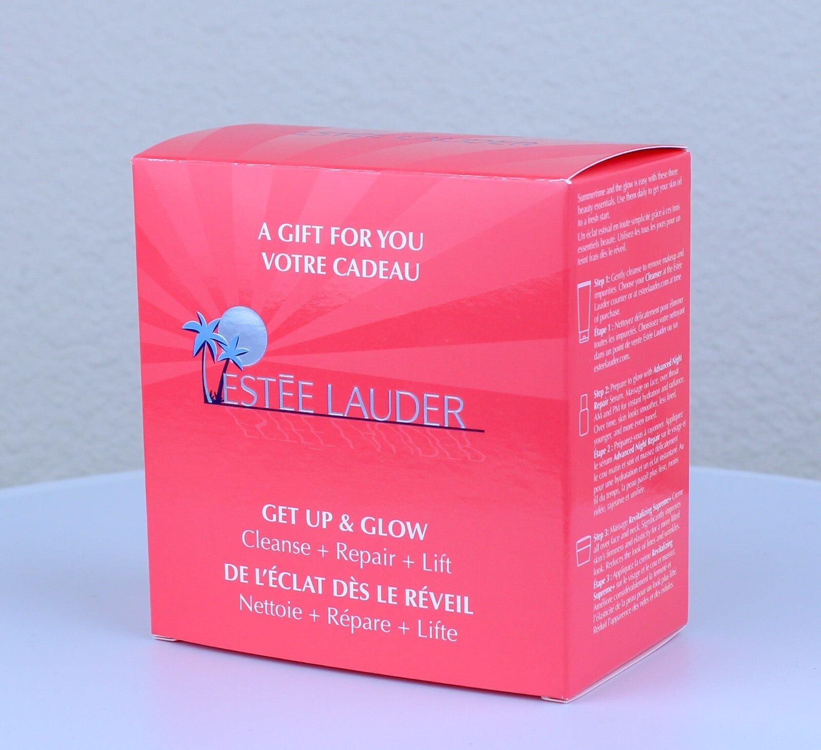 Estee Lauder get up & glow cleanse+repair+lift