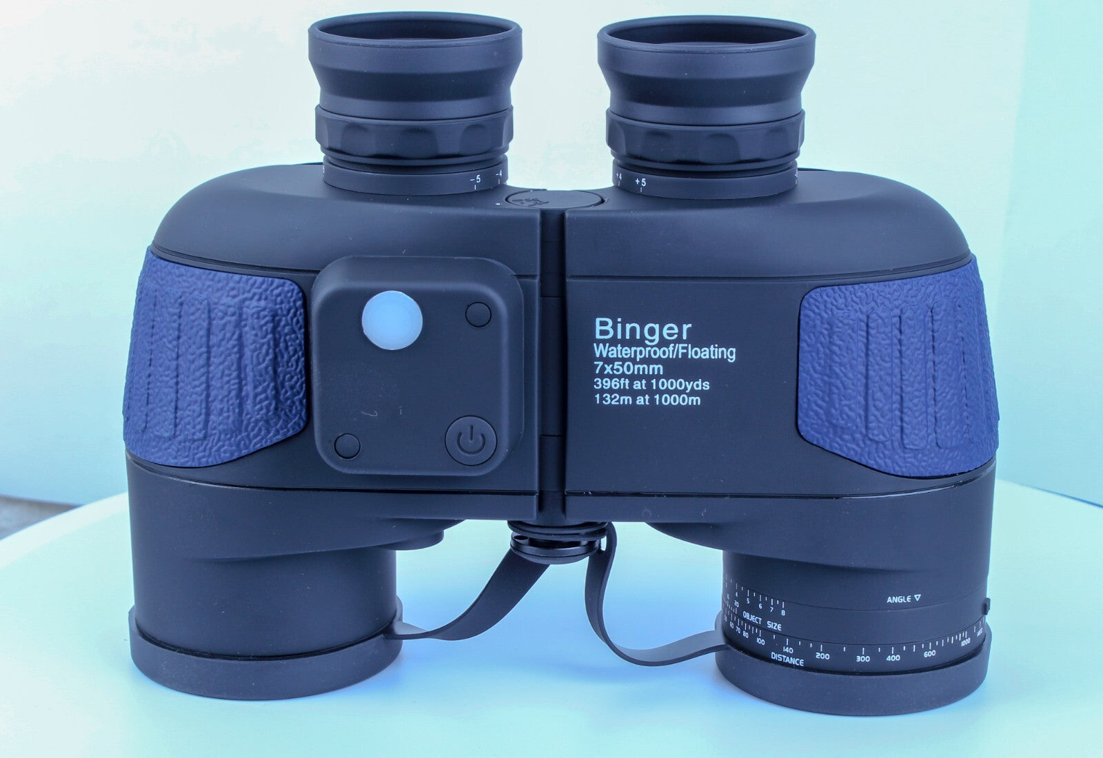 Binger 7x50 Marine Binoculars with illuminated built-in compass Reticle BAK 4