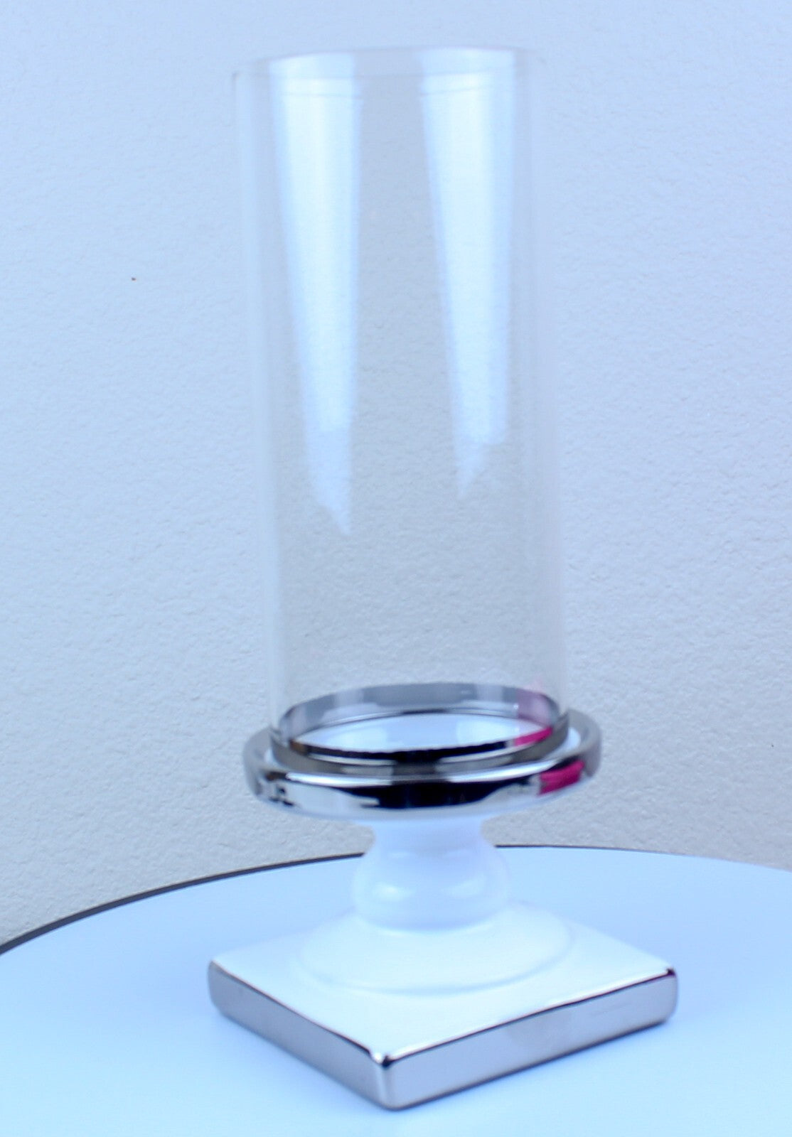 Candle holder Crystal candle holder with china base windshield