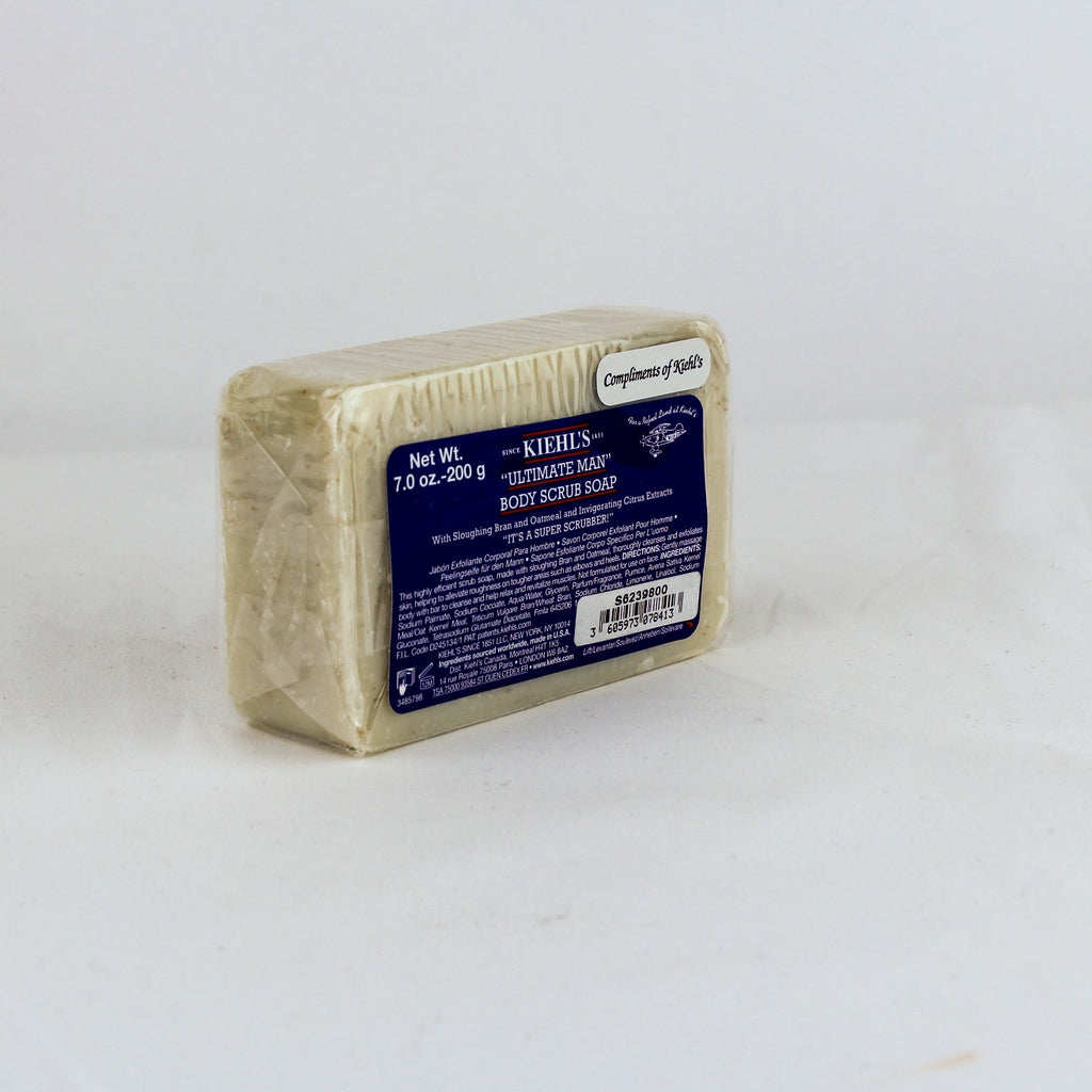 Kiehl's Ultimate Man Body Scrub Soap Bar "Fatigue Scrubber" 7oz. /200g