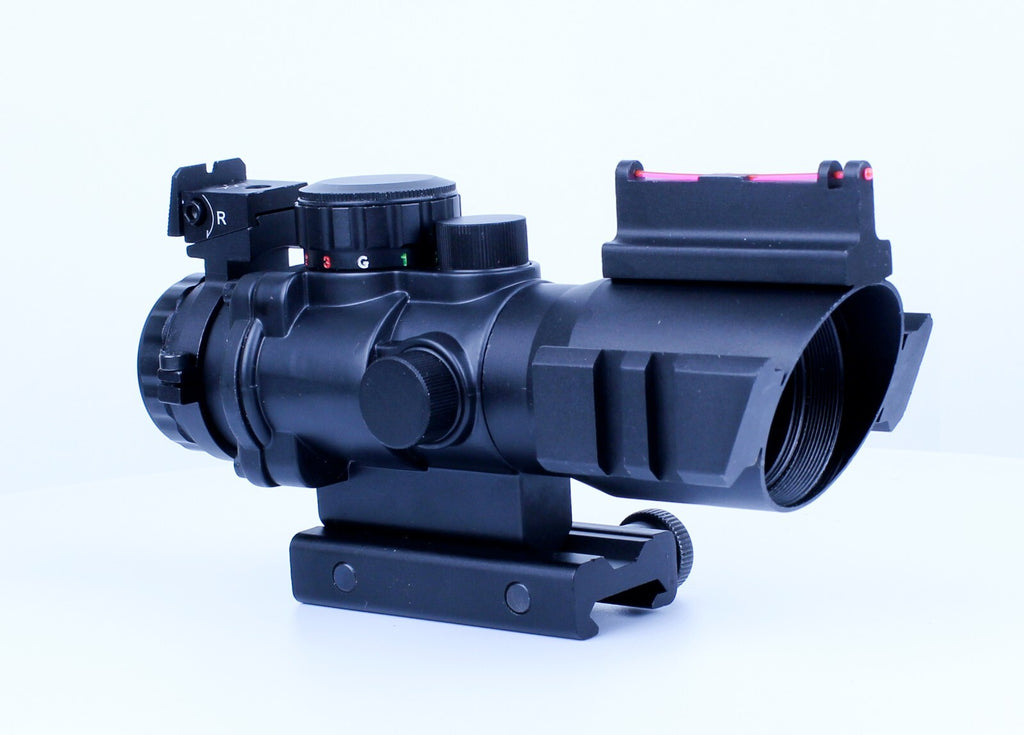 Sniper 4x32 rifle scope Red, Green and Blue Illuminated Reticle