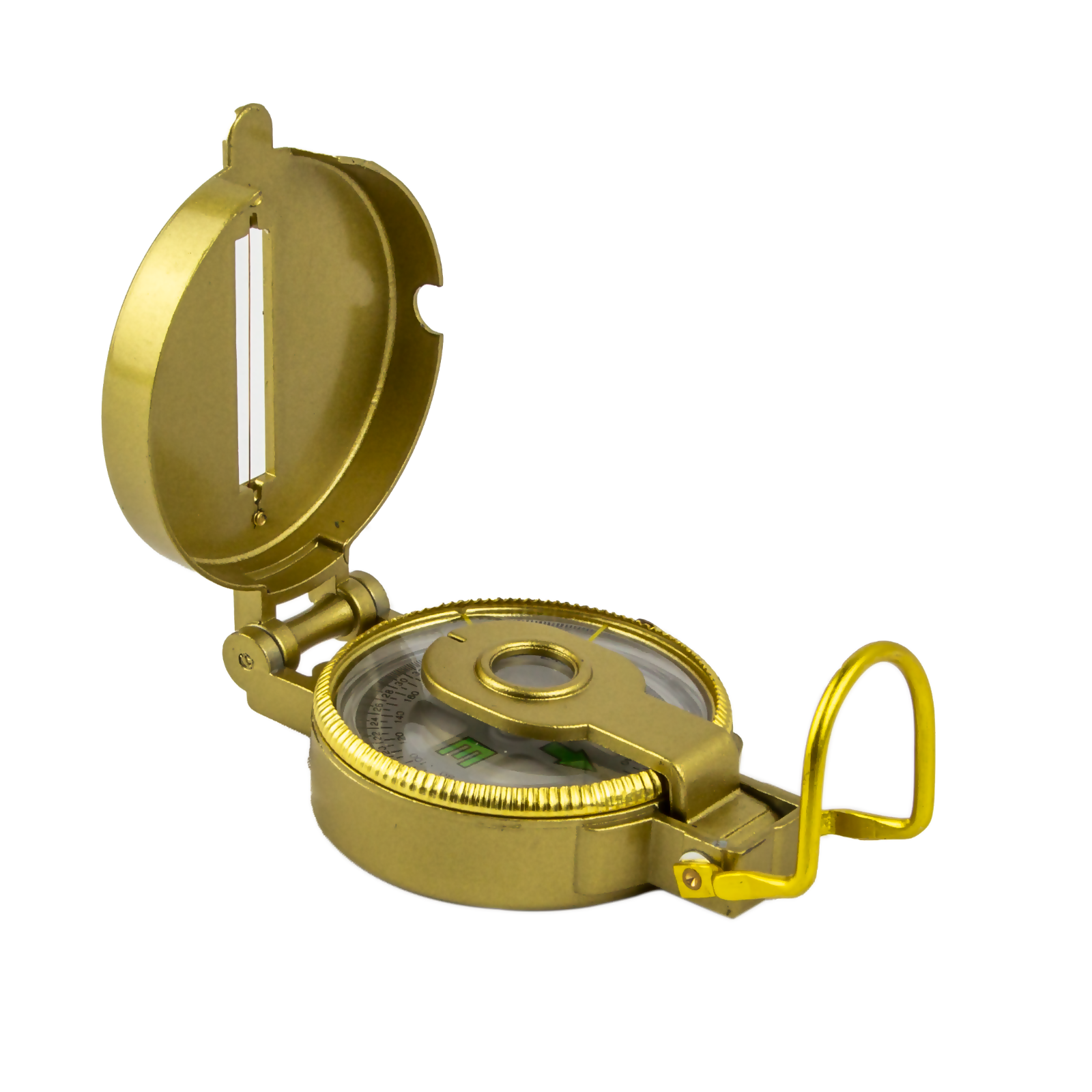 Military Hiking Boat Camping Tool Hook Lensatic Lens Directional CompassSurvival