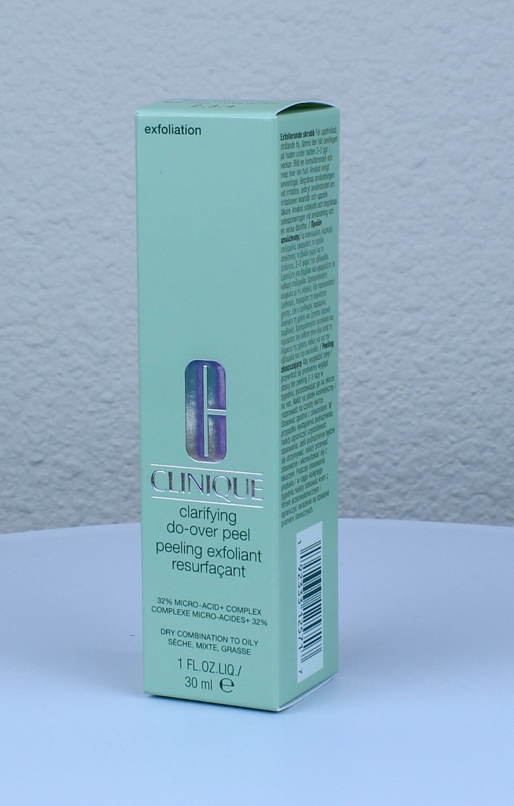 Clinique Clarifying Do-Over Peel Peeling Exfoliant 1oz/30 ml.