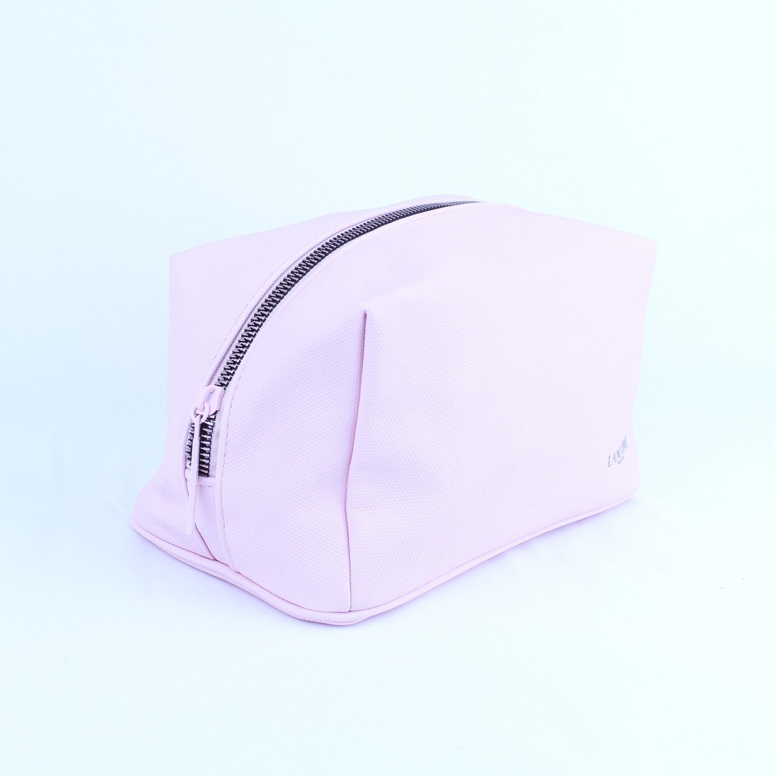 Lancome Soft Pink Makeup Bag Cosmetic Organizer Pouch Travel 9 inches