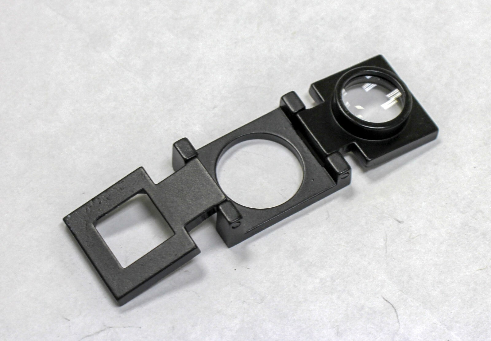 Binger  10x compact metal folding magnifier optical glass linen tester  BG802