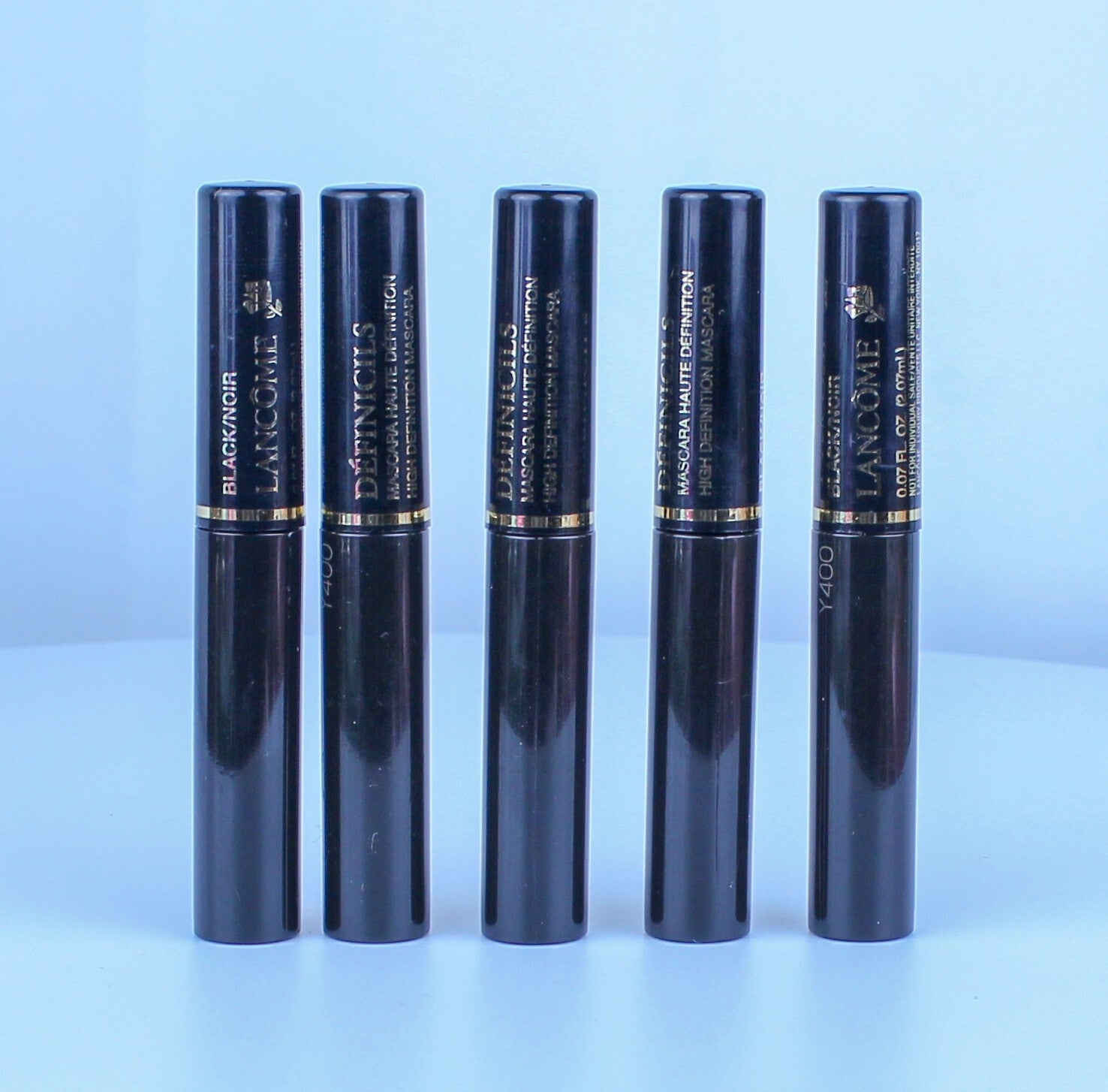 5 Lancome Definicils High-definition Mascara 01 Black /noir 0.07 Oz / 2.07 ml 