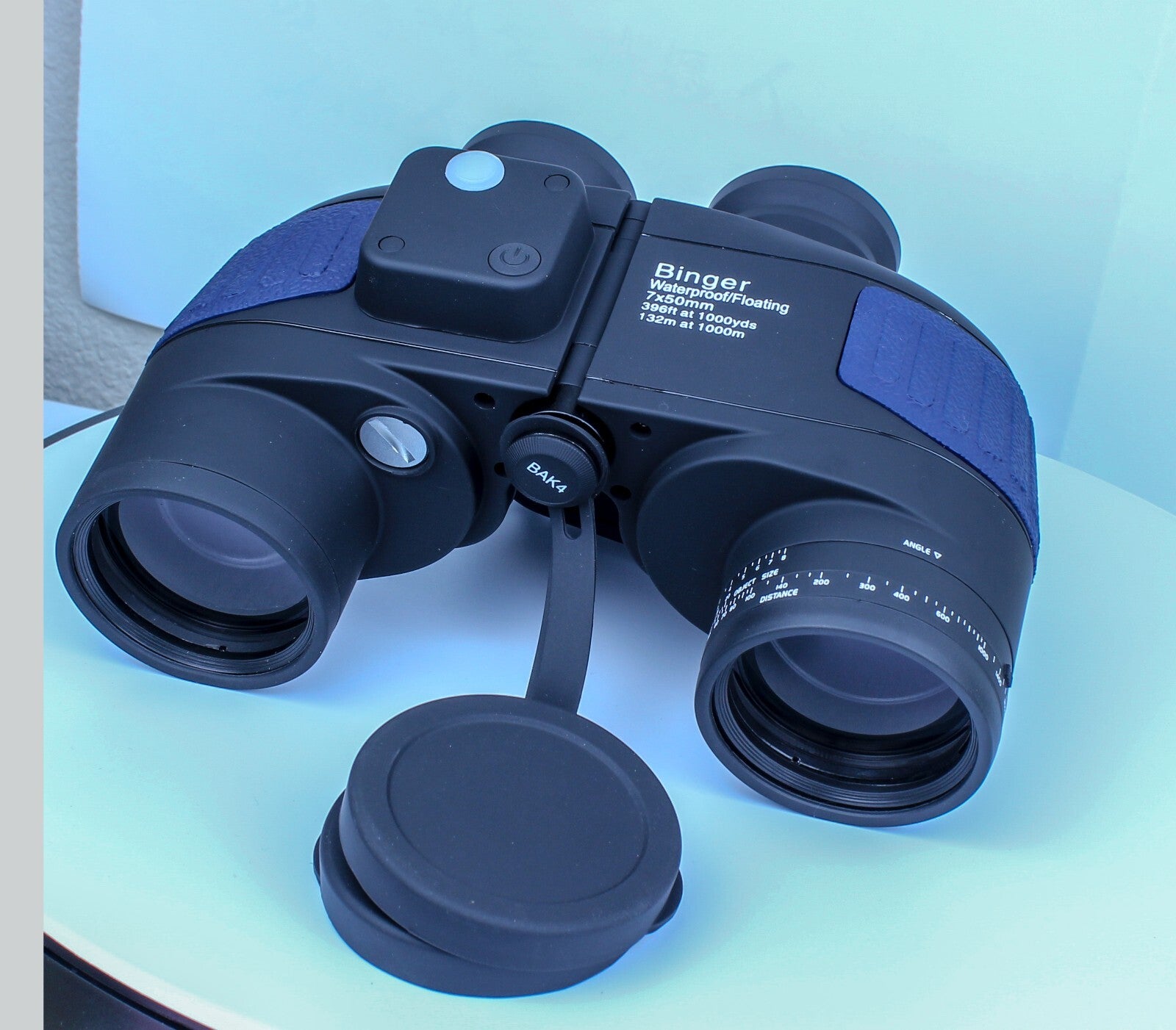 Binger 7x50 Marine Binoculars with illuminated built-in compass Reticle BAK 4