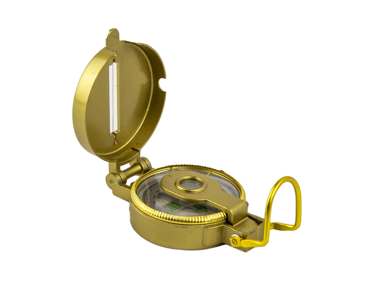 Military Hiking Boat Camping Tool Hook Lensatic Lens Directional CompassSurvival