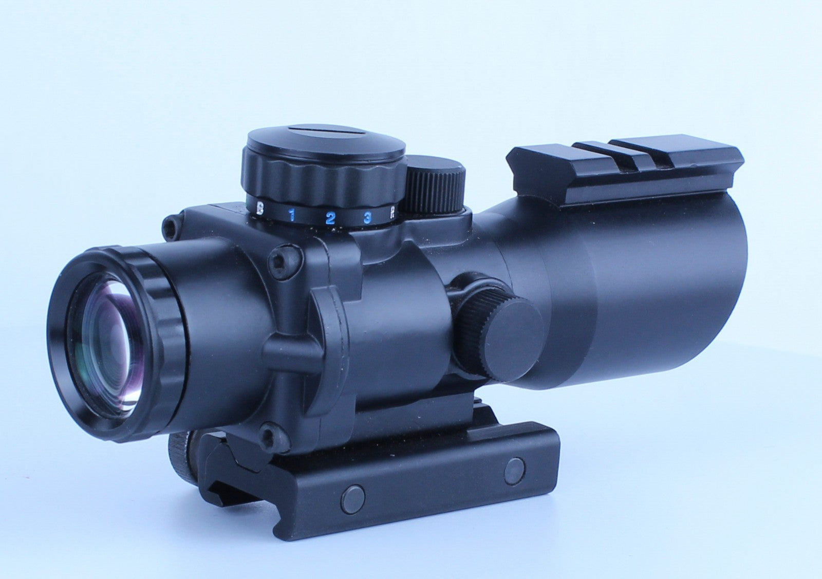 Sniper 4x32 Dual ill. Tactical compact rifle scope  optic sight MOA ¼  Black
