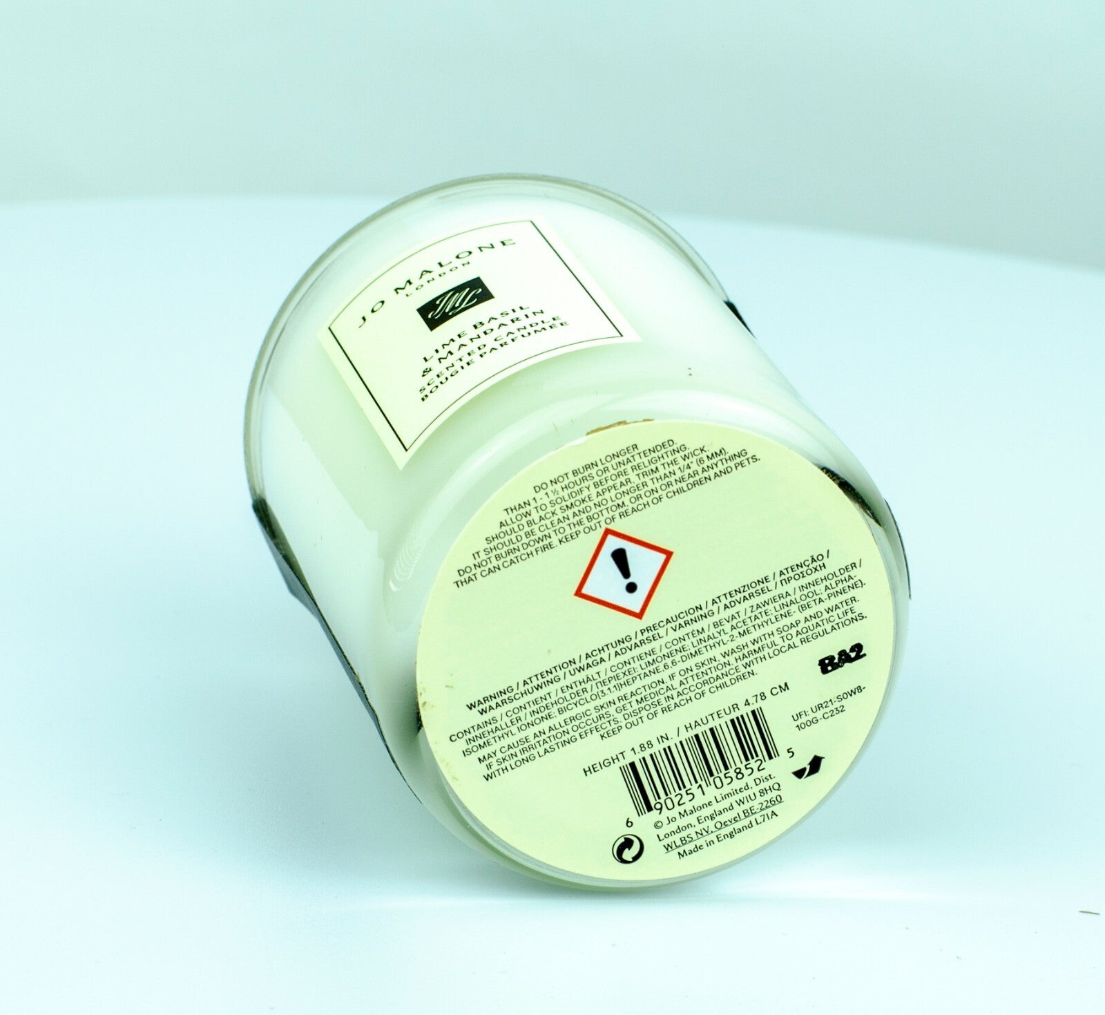 Jo Malone Lime Basil & Mandarin Scented Travel Mini Candle ~1.88INCH  NEW IN BAG
