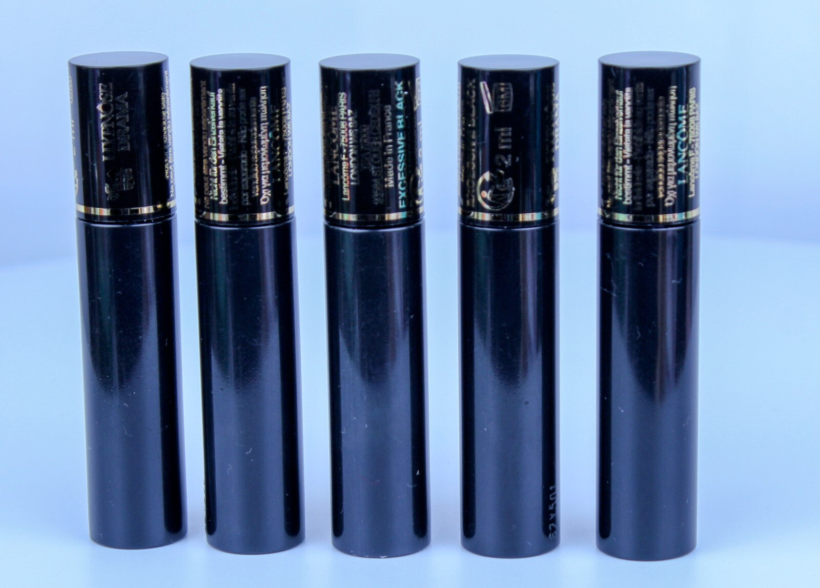5 Lancome Hypnose Drama Mascara Excessive Black New Travel Size 2ml Each NEW