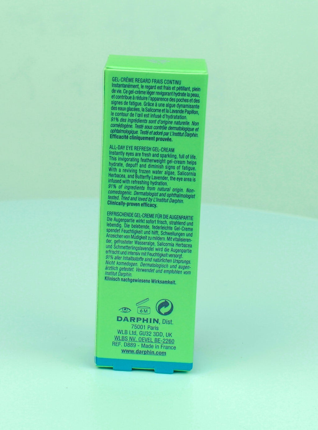 Darphin Hydraskin Hydration All Day Eye Refresh Gel Cream ~ 15 ml / 0.5 oz BNIB