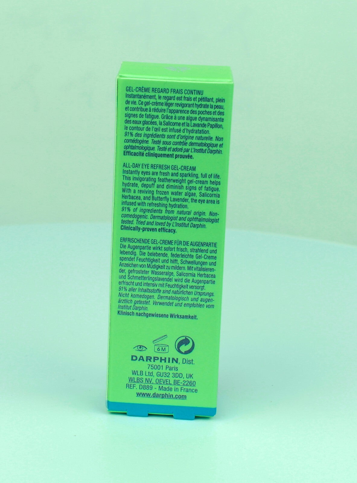 Darphin Hydraskin Hydration All Day Eye Refresh Gel Cream ~ 15 ml / 0.5 oz BNIB