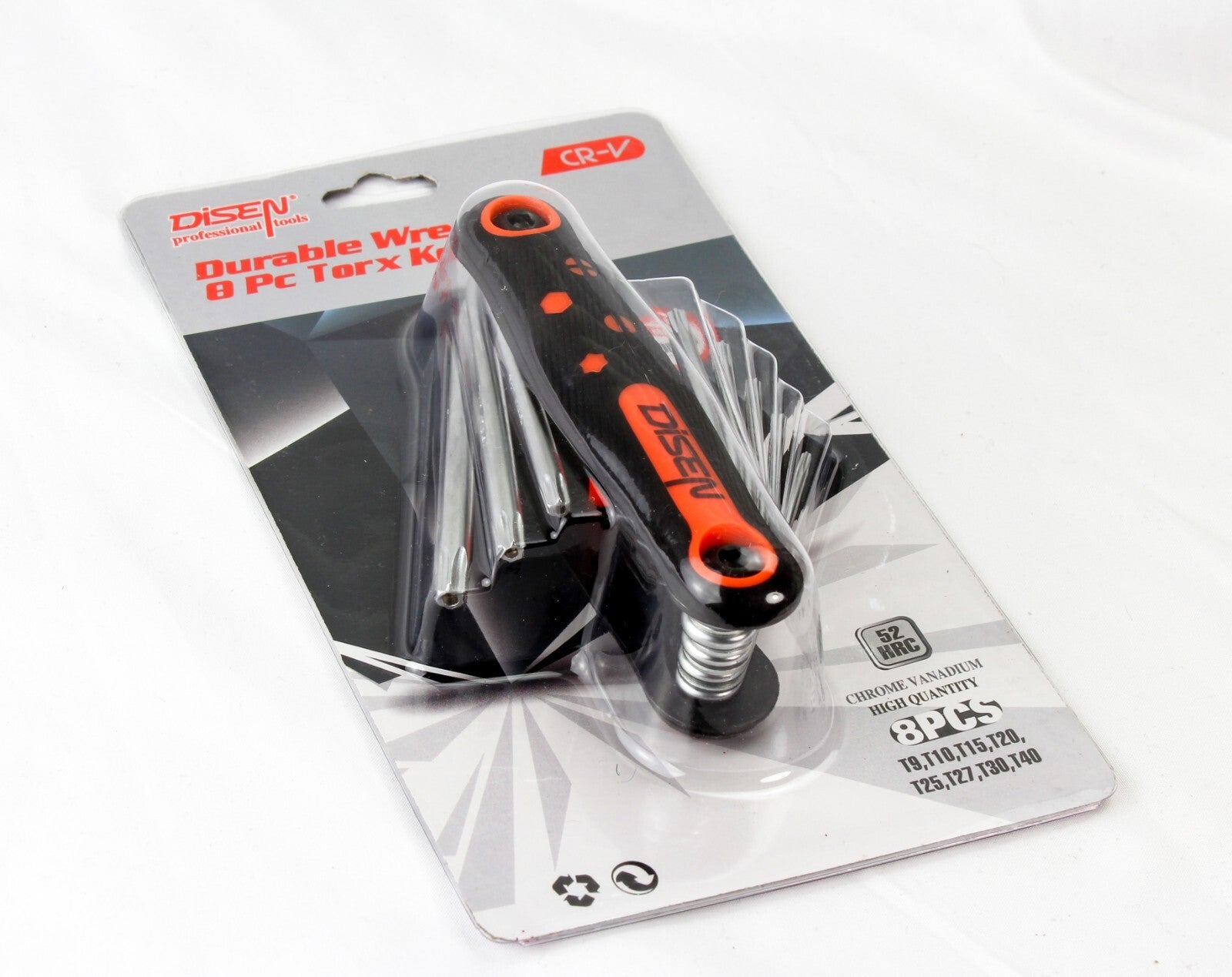 8pcs: Torx Key Set T9, T10,T15, T20,T25,T27,T30,T40