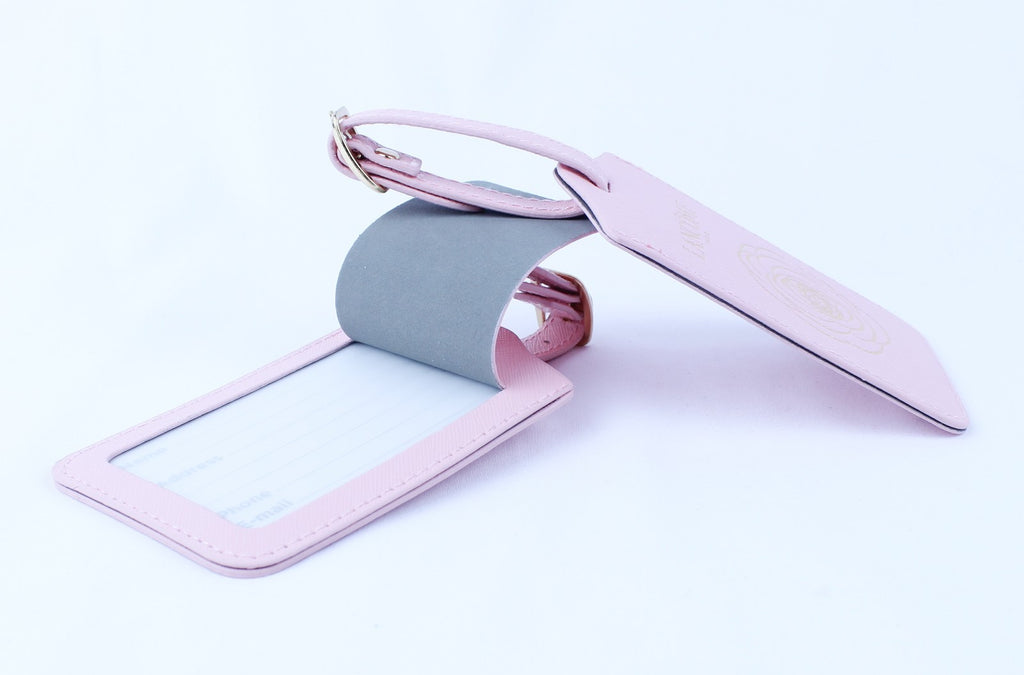 2 x Lancome Luggage Tag - Name Tag Pink - New