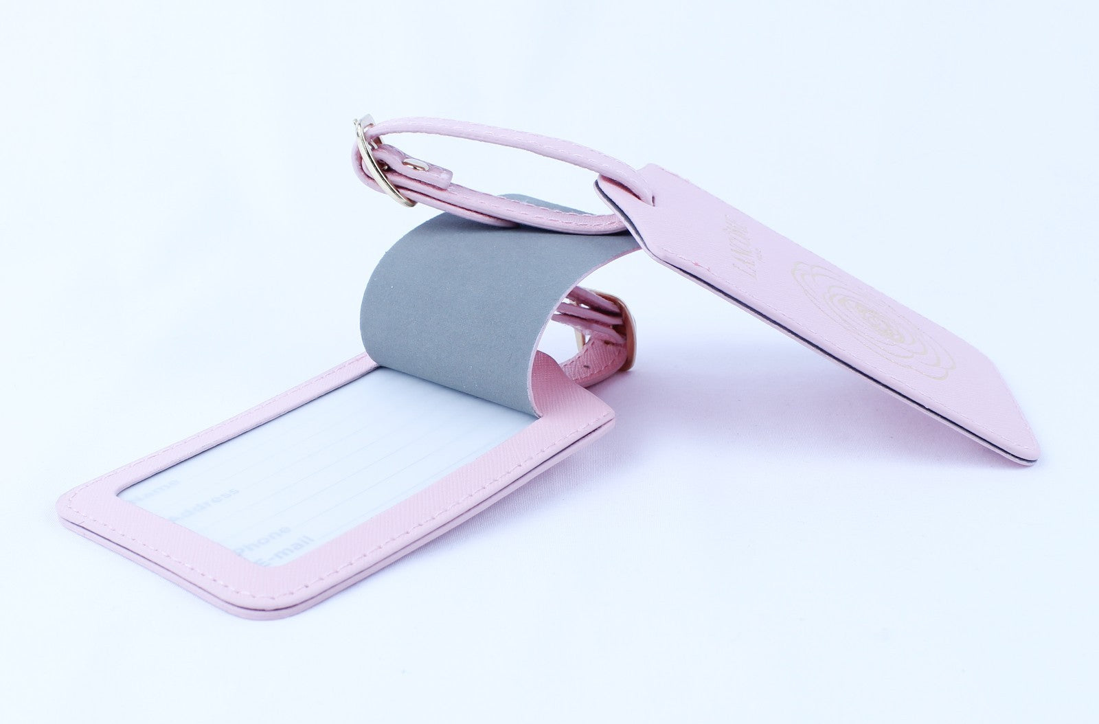 2 x Lancome Luggage Tag - Name Tag Pink - New