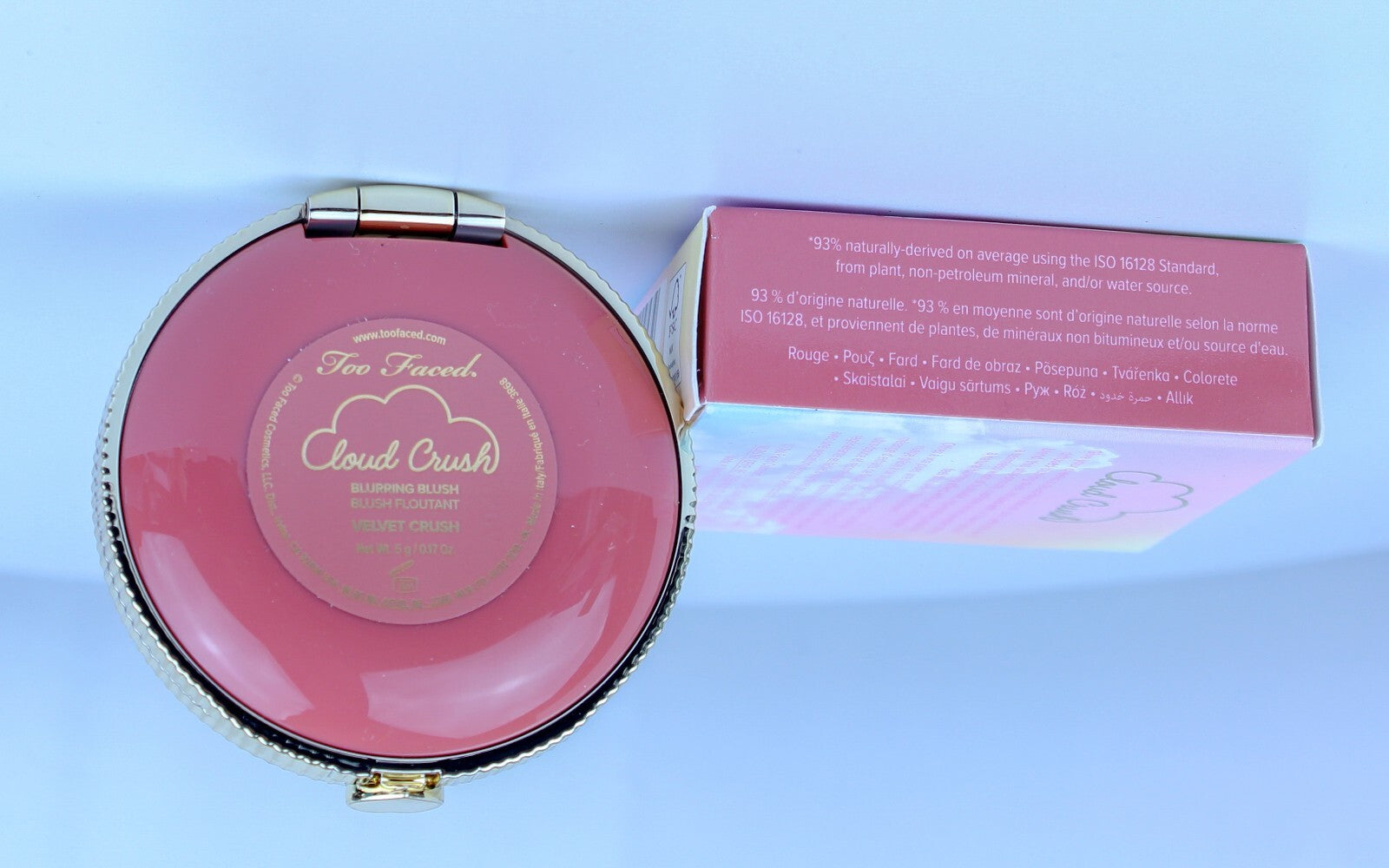 Too Faced- Cloud Crush Blurring Blush- VELVET CRUSH- .17oz- NIB