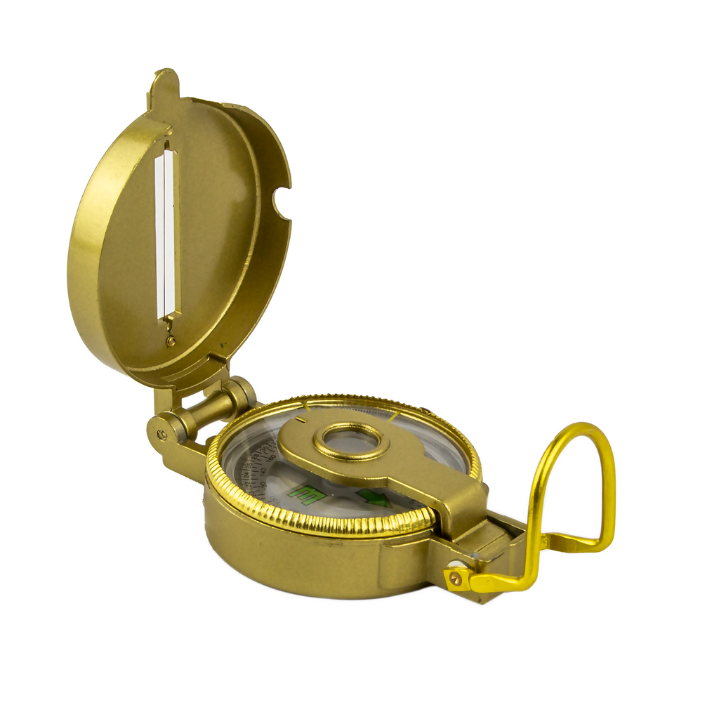 Military Hiking Boat Camping Tool Hook Lensatic Lens Directional CompassSurvival