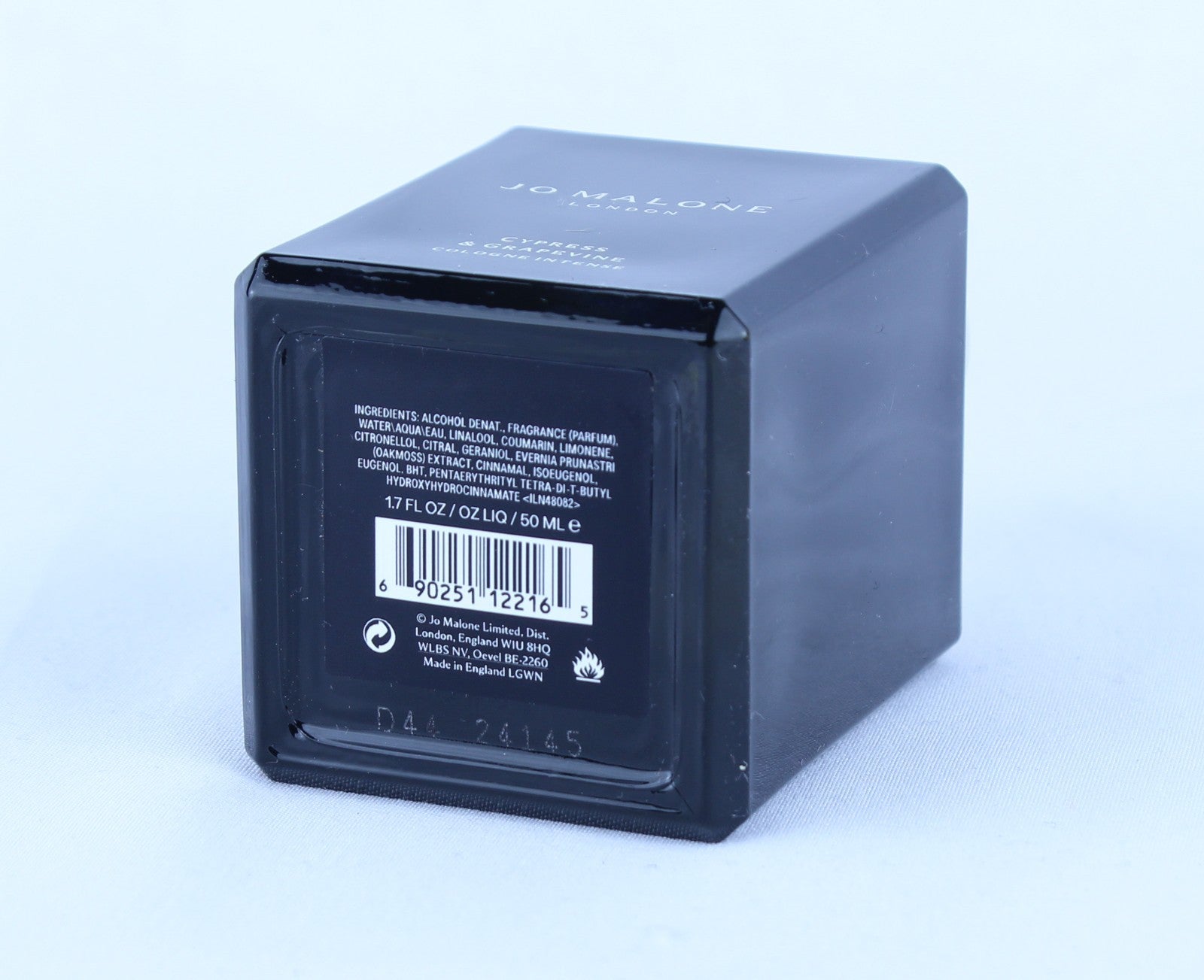 Jo Malone CYPRESS & GRAPEVINE Cologne Intense - Size 1.7 Oz. / 50mL - No Box