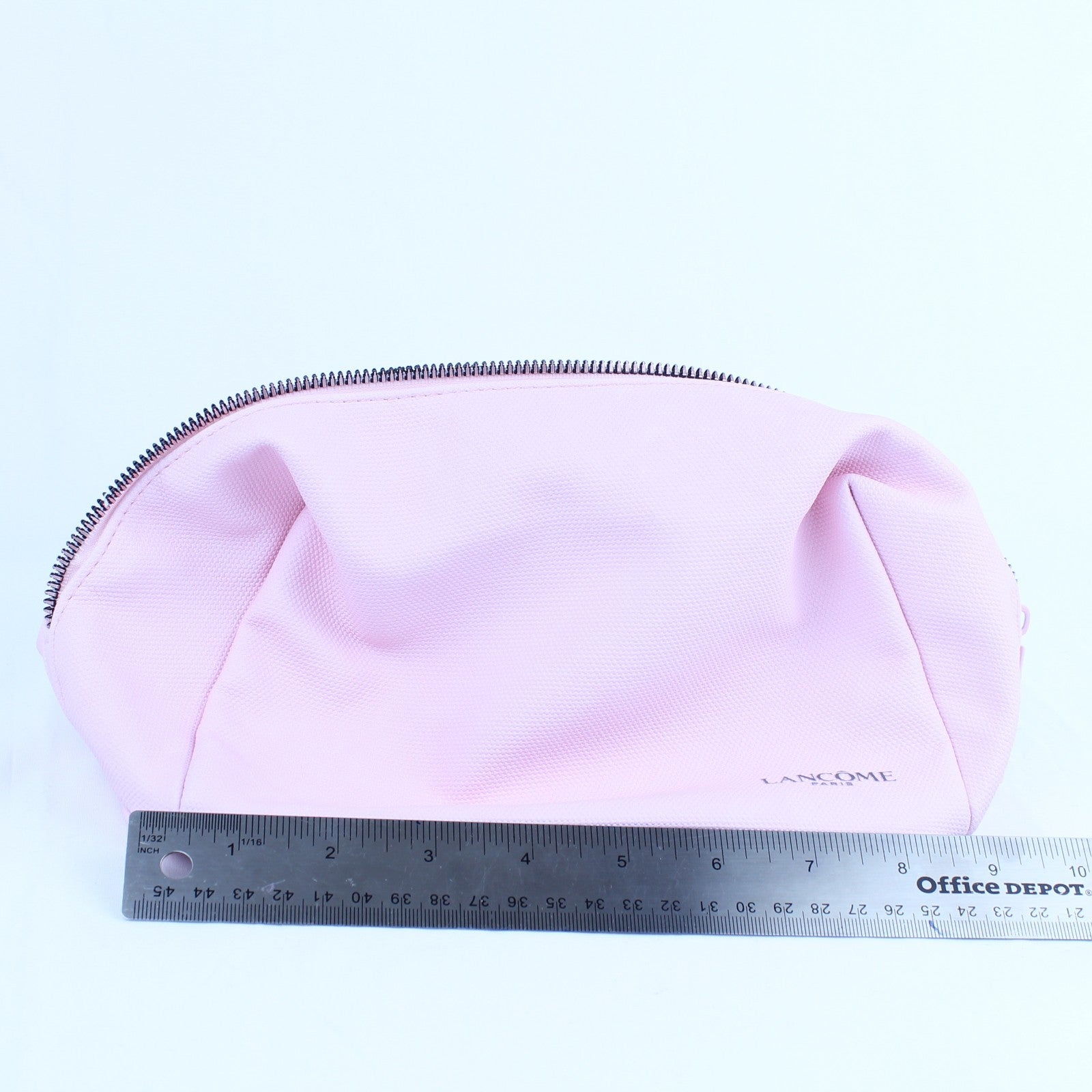 Lancome Soft Pink Makeup Bag Cosmetic Organizer Pouch Travel 9 inches