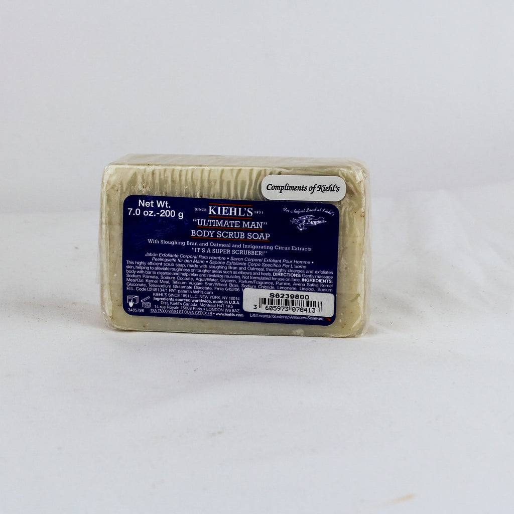 Kiehl's Ultimate Man Body Scrub Soap Bar "Fatigue Scrubber" 7oz. /200g