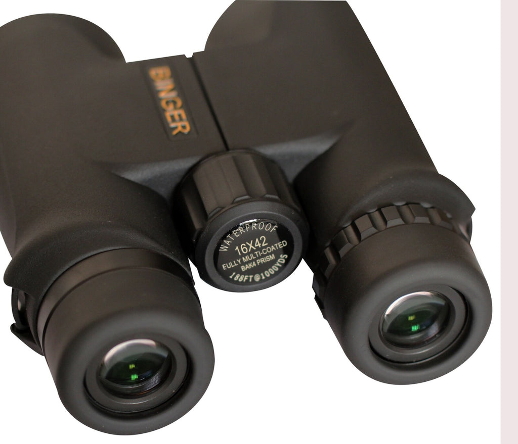 Binger HD 16x42 Waterproof Binoculars Roof Prism High Resolution BAK 4 Prism