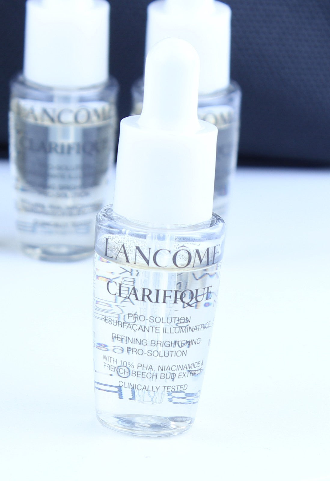 8 x Lancome Clarifique Refining Brightening Pro Solution  0.23 oz each  with bag