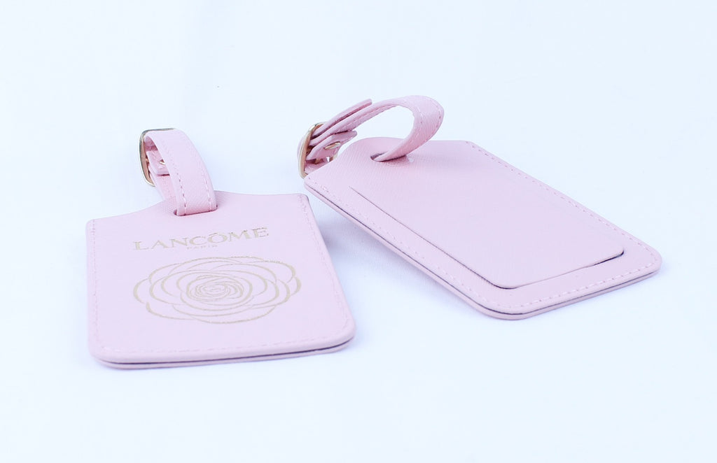 2 x Lancome Luggage Tag - Name Tag Pink - New