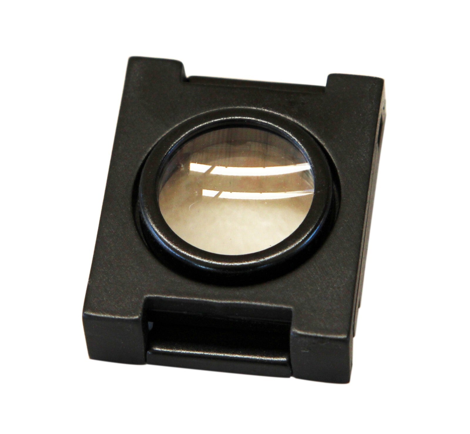 8x folding magnifier metal optical glass linen tester compact size Inch and Mm