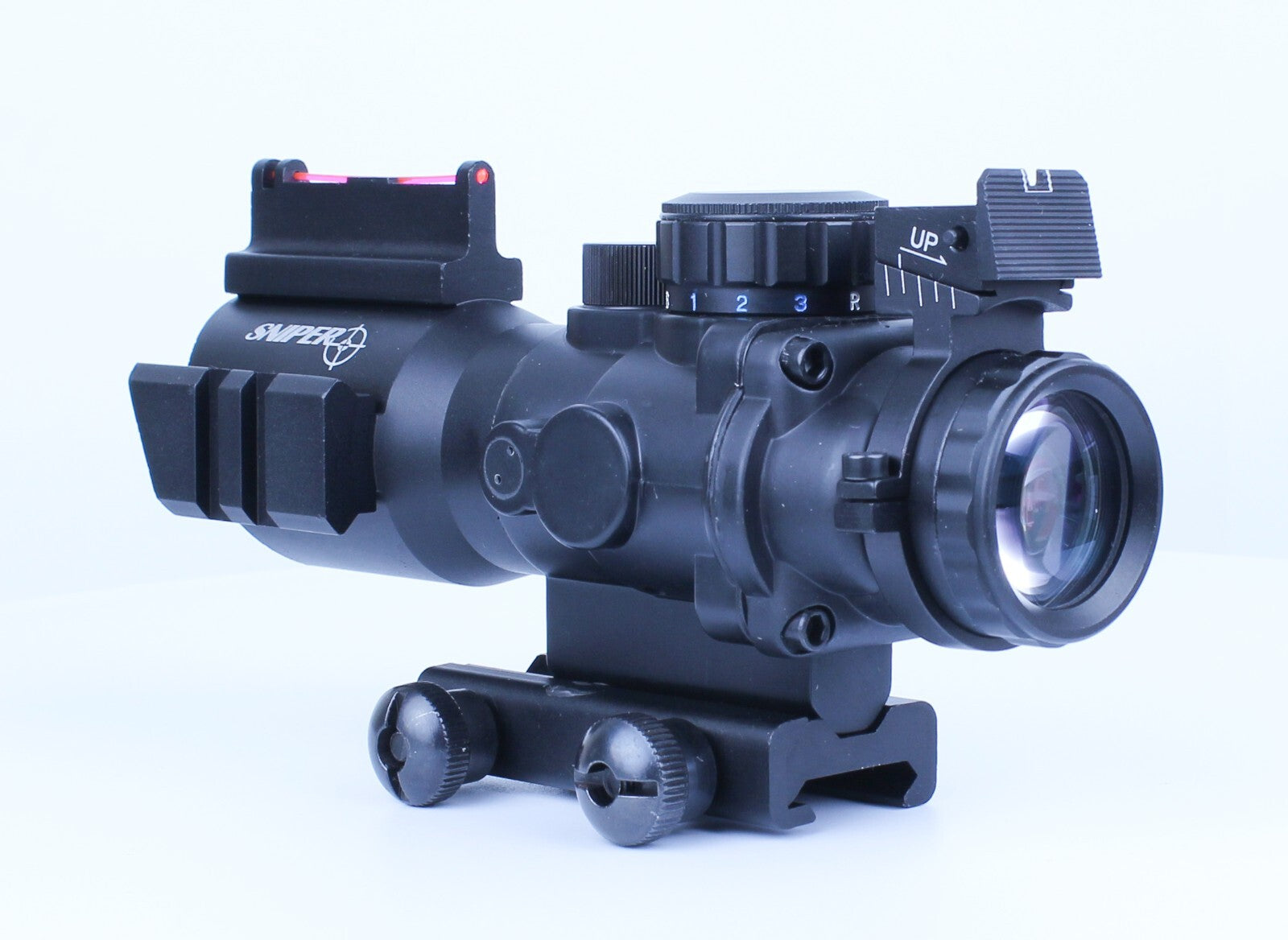 Sniper 4x32 rifle scope Red, Green and Blue Illuminated Reticle