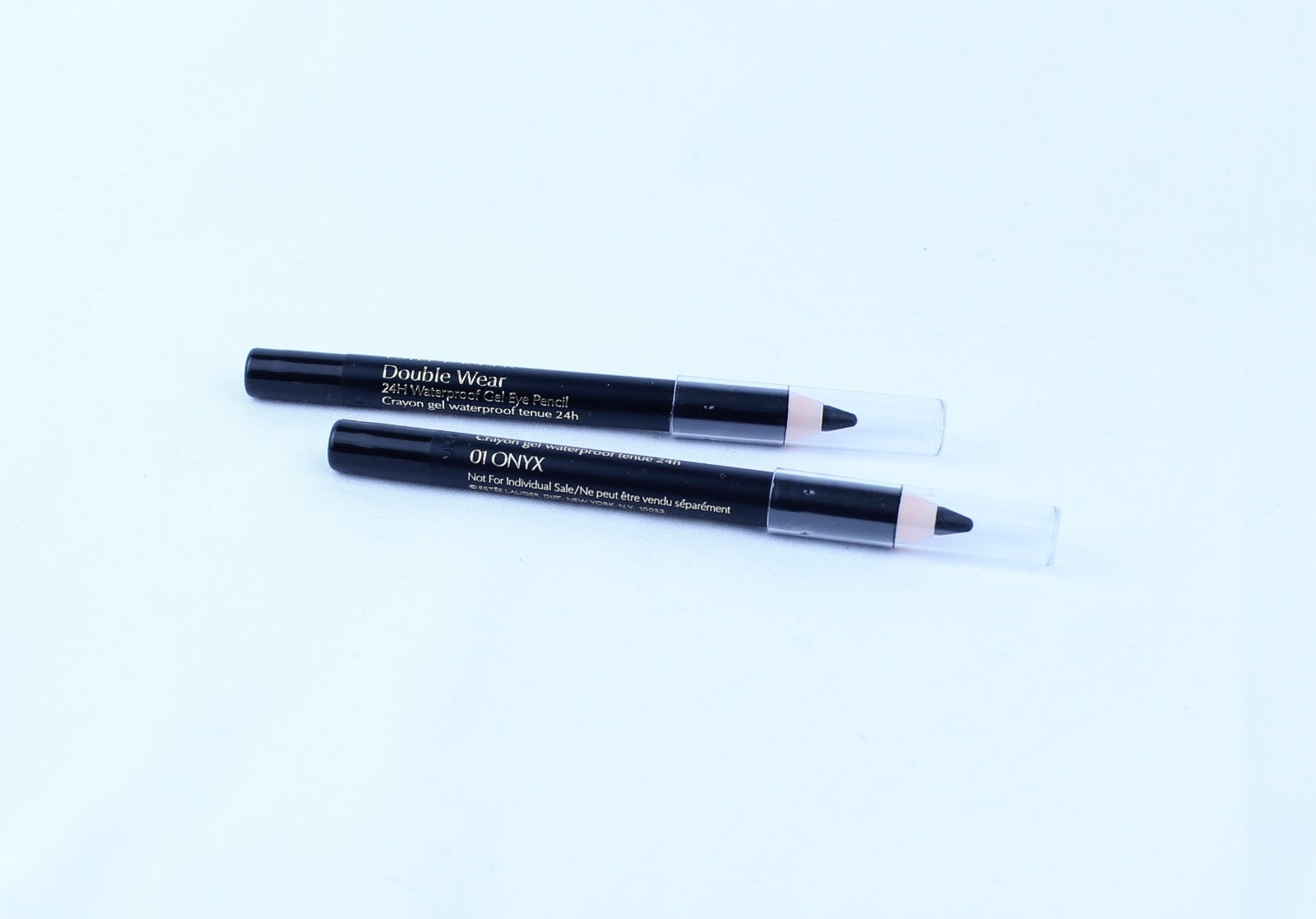 2 NEW ESTEE LAUDER Double Wear 24H Waterproof Gel Eye Pencil 01 ONYX Travel Size