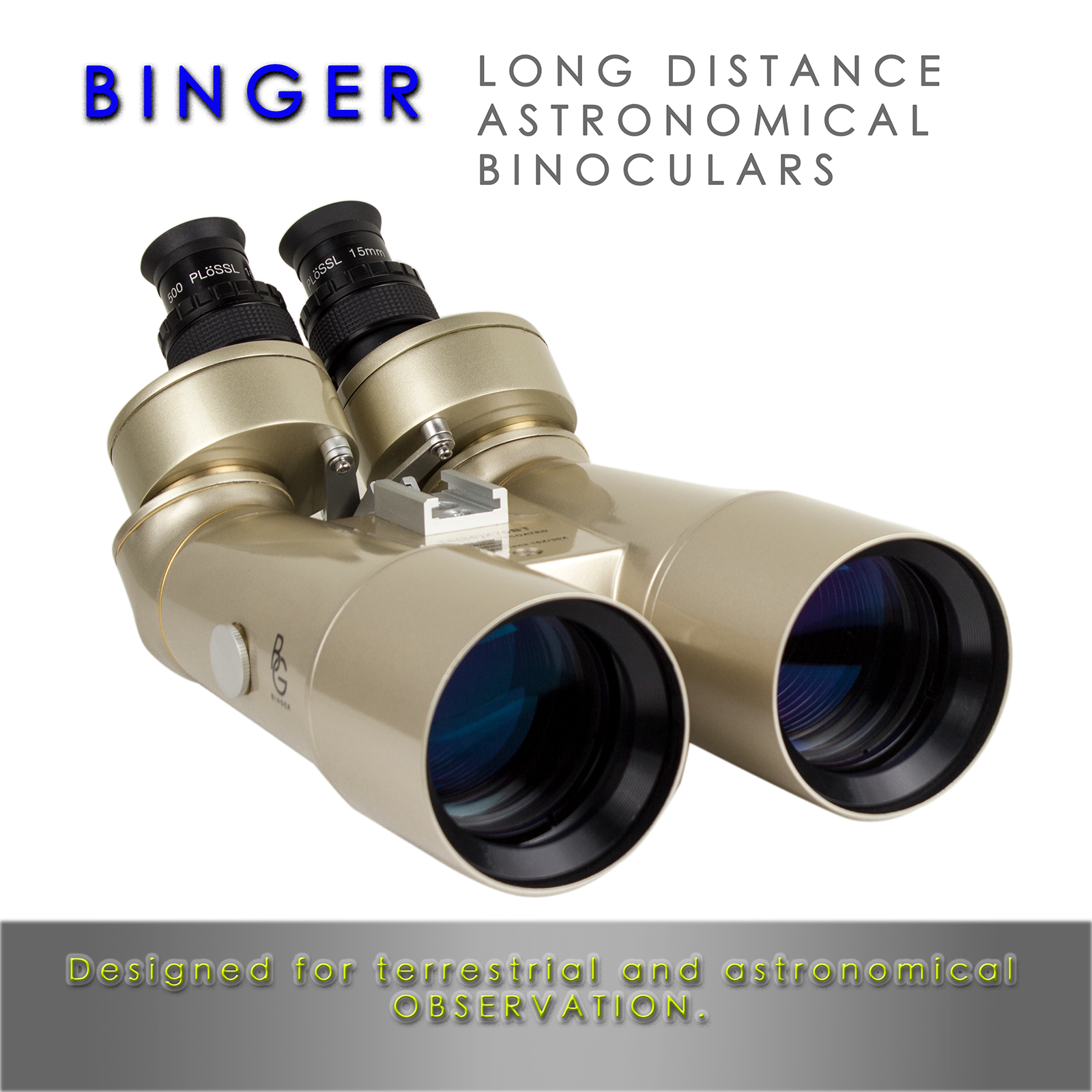 Binger 16/30X100 380 mm astronomical binoculars   BAK 4 prism  1.25'' eyepieces