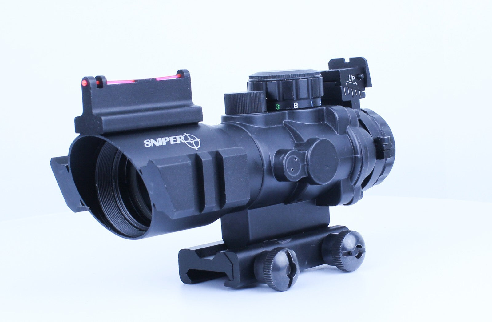 Sniper 4x32 rifle scope Red, Green and Blue Illuminated Reticle