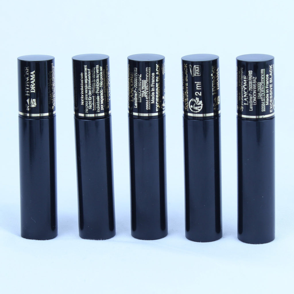 5 x Lancome Hypnose Drama Mascara Excessive Black Travel Size 2ml