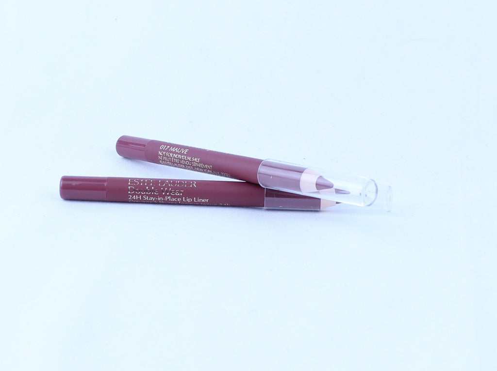 2 x ESTEE LAUDER Double Wear stay in place Lip Liner 017 Mauve  travel size