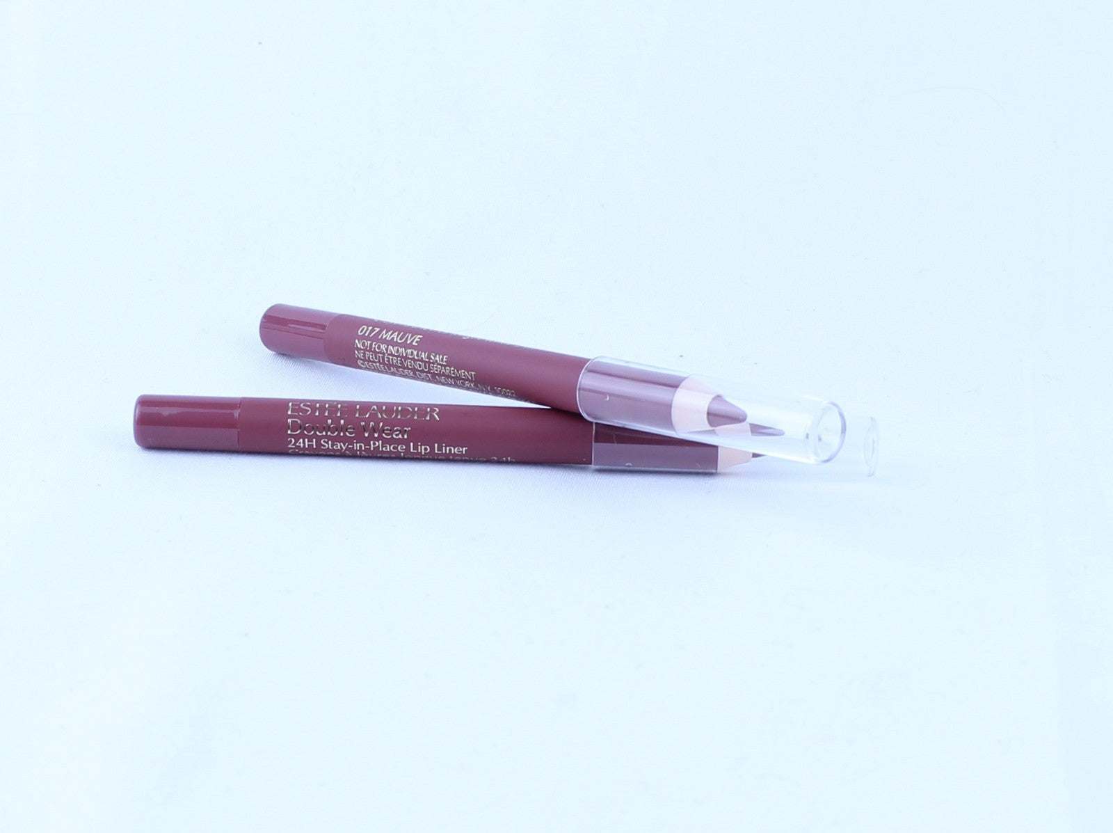 2 x ESTEE LAUDER Double Wear stay in place Lip Liner 017 Mauve  travel size