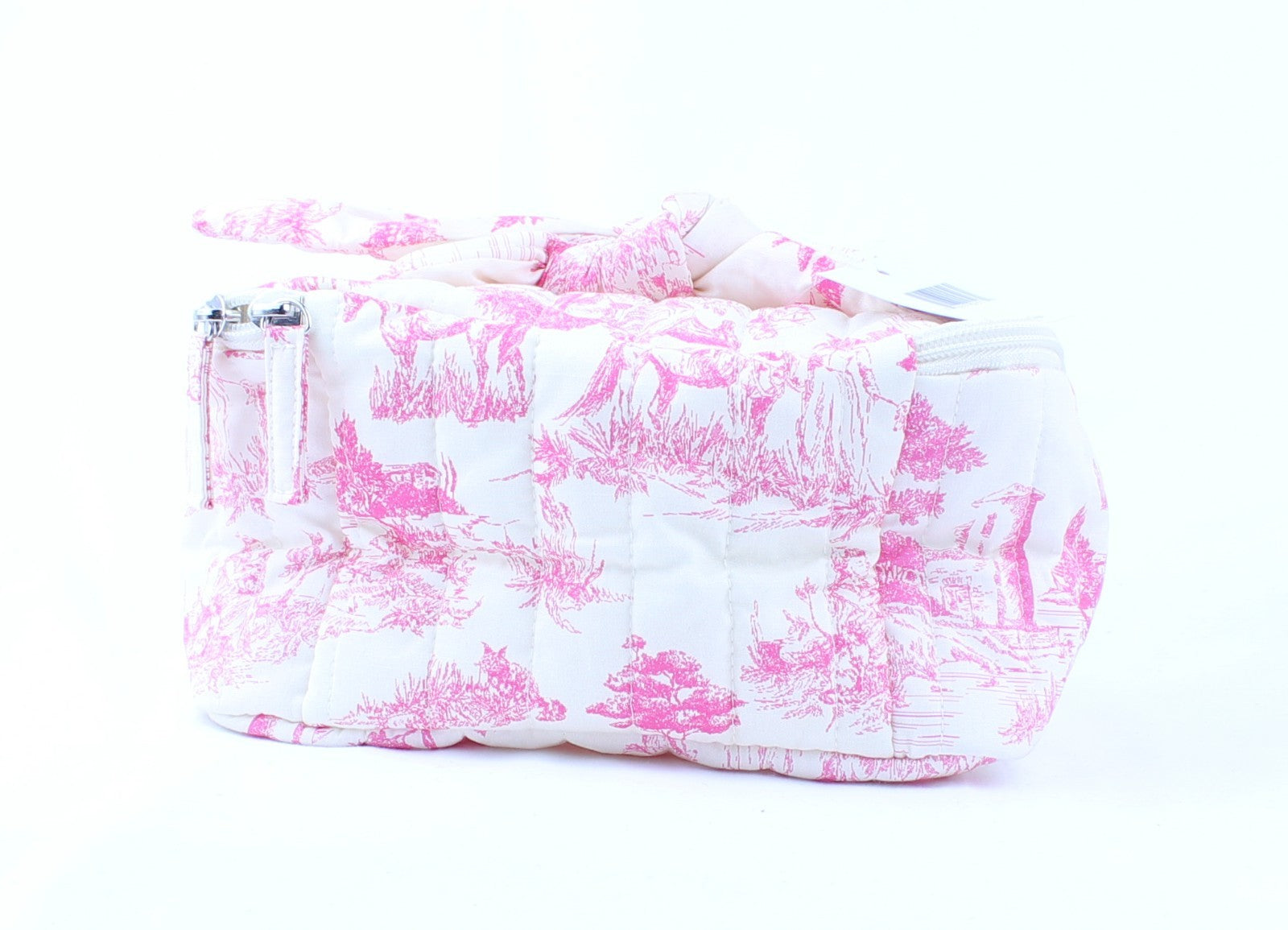 3Pcs Travel Cotton Quilted Cosmetic Bag Cute Floral Makeup Bag Large Toiletry...