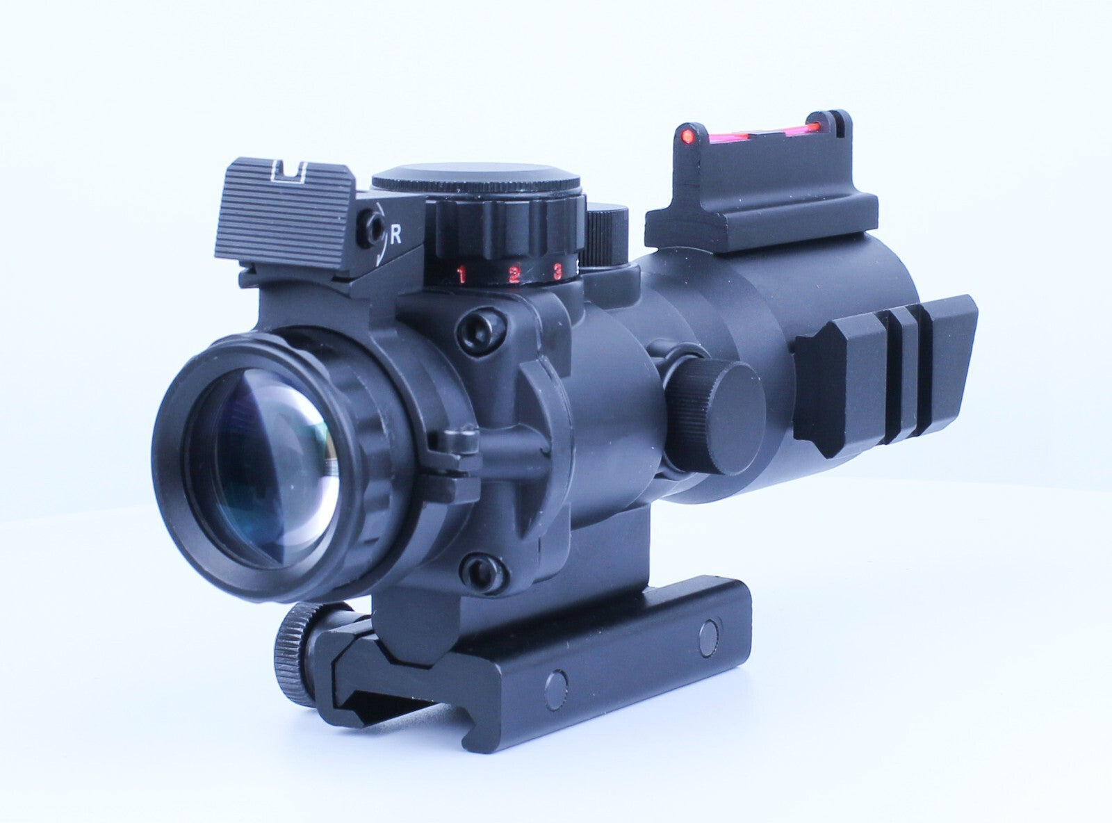 Sniper 4x32 rifle scope Red, Green and Blue Illuminated Reticle