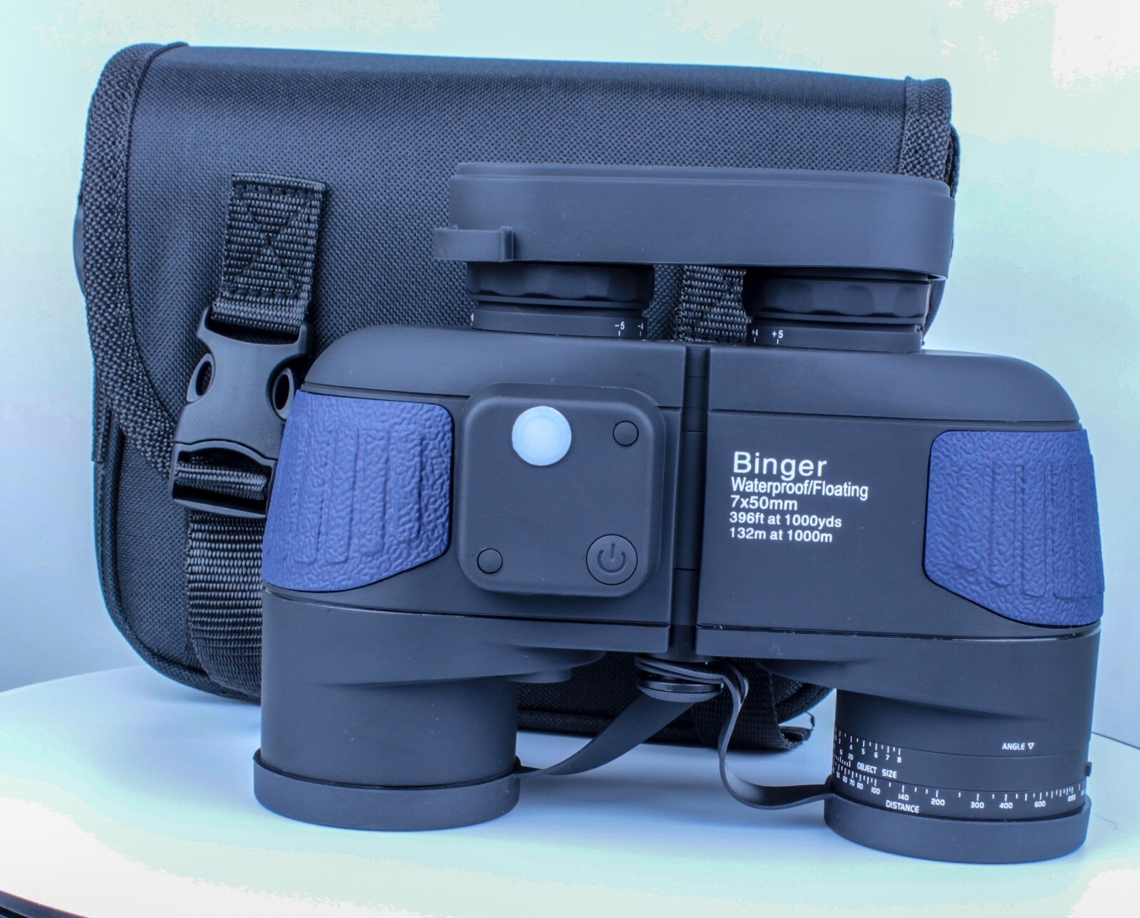 Binger 7x50 Marine Binoculars with illuminated built-in compass Reticle BAK 4