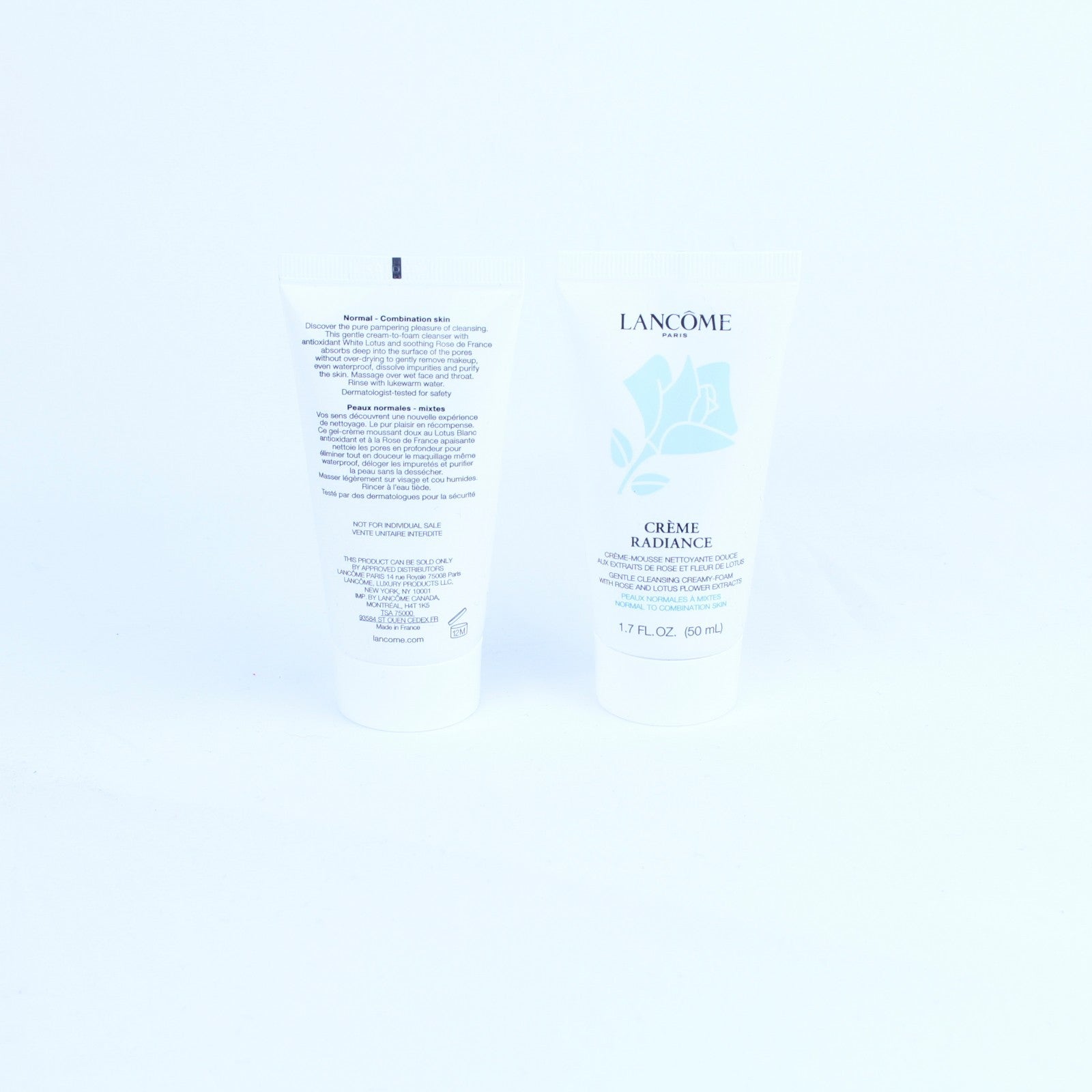2 Lancome Creme Radiance Gentle Cleansing Creamy-foam 1.7oz/50ml Each