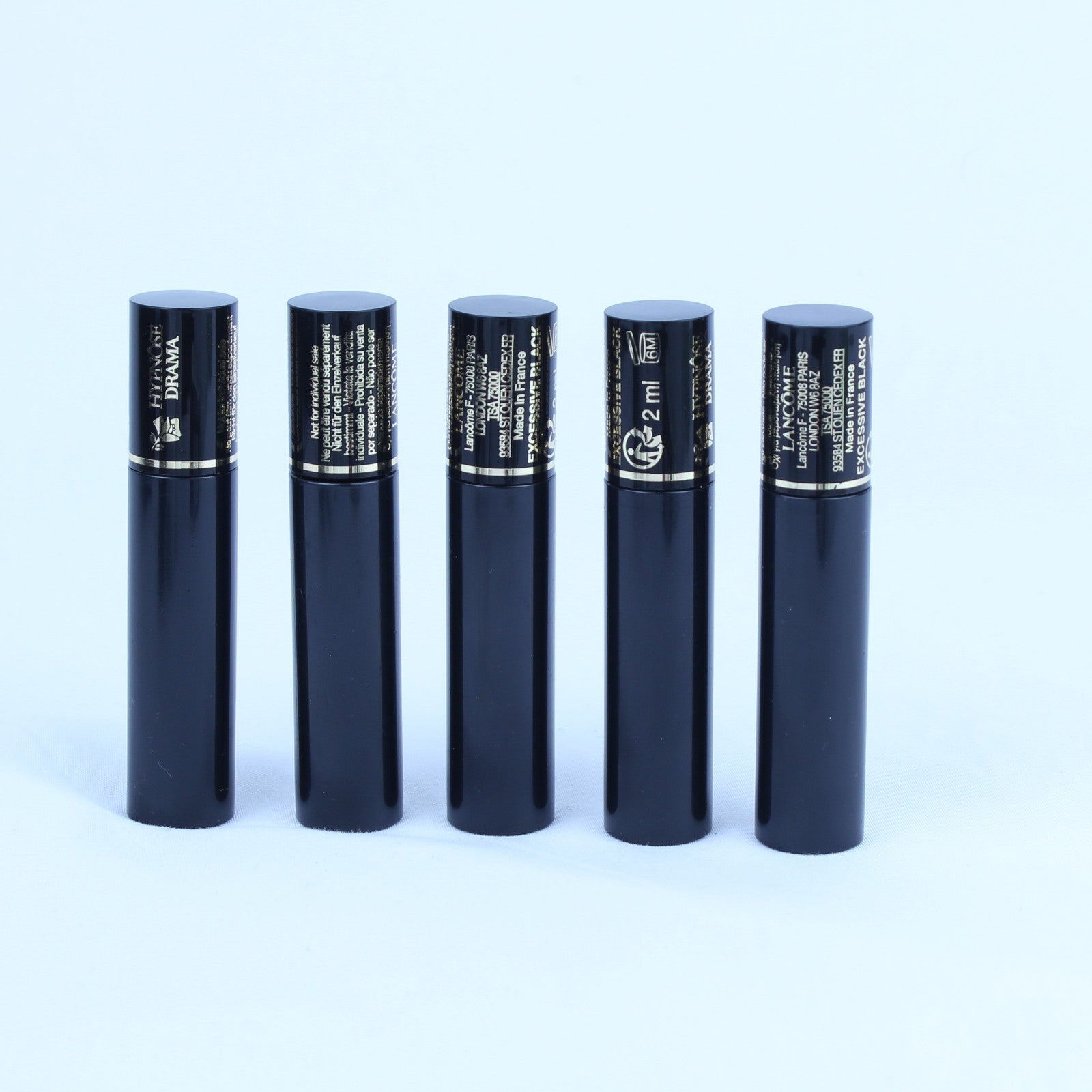 5 x Lancome Hypnose Drama Mascara Excessive Black Travel Size 2ml