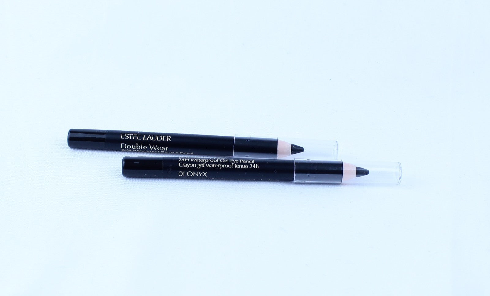 2 NEW ESTEE LAUDER Double Wear 24H Waterproof Gel Eye Pencil 01 ONYX Travel Size