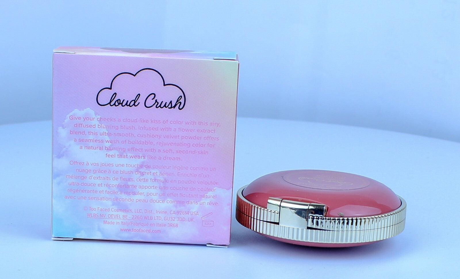 Too Faced- Cloud Crush Blurring Blush- VELVET CRUSH- .17oz- NIB